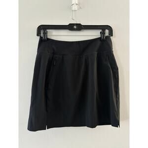 Athleta Skirt Womens 2 Black Soho Skort Golf Athleisure Mini Activewear